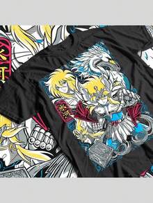 Anime T-shirt, Anime Lover Shirt, Best Anime Shirt, Anime Clothing, Gift for Anime Fan, Anime Art Shirt, Unisex T-shirt, Special T-shirt - Negro - Ver 1