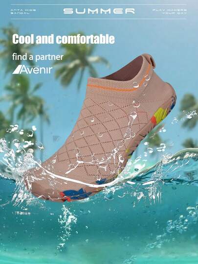 女士休闲鞋、沙滩凉鞋、赤足鞋、水鞋、跑步鞋、户外休闲运动鞋，适合户外沙滩徒步、室内运动、跳绳、跑步，是海滩度假的必备单品