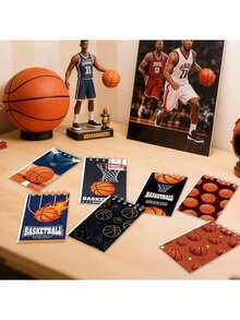 12pcs Football Spiral Notebooks, Student Notebooks, Memo Pads, Spiral Notebooks, Sketchbooks, Memo Books, School Supplies, Student Prizes, Party Notebooks, Back To School Stationery, Christmas Notebooks - Multicolor - View 8