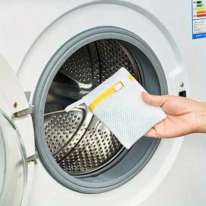 5/3/1pc Mini Laundry Bag Set For Washing Machines - Durable Polyester Mesh Material With Secure Zipper Closure, Transparent Design. Suitable For Detergent Pods, Scent Beads, Magnesium Soak Bags, And Salad Ingredients. Protects Clothes, Compact Storage