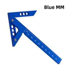 Precision Woodworking Square Ruler, Woodworking 45 Center Marking Tool, Multifunctional Center Marking Tool, Aluminum Alloy Angle Marking Ruler, 45/90 Degree Metric System, Measuring Tool - Metric System - View 12