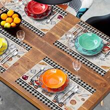 4pcs Chef Gnome Placemats Buffalo Plaid Kitchen Cooking Farmhouse Placemats Suitable For Home Kitchen Table Decoration And Supplies 12 X 18inch Dining Table Mats For Dining, Holiday Table Setting, Rustic Decor, Farmhouse Style, Durable Dining Accessories, Polyester Placemats, Rectangular Placemats, Farmhouse Lovers, Holiday Hosts - 4pc - 查看 6