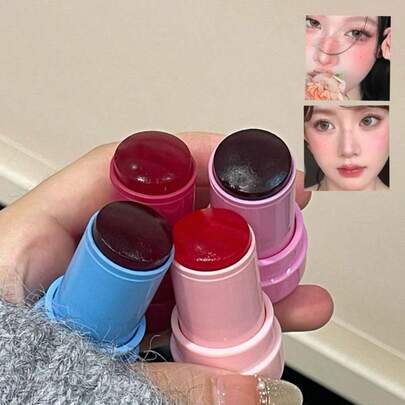 HERORANGE Barra de rubor, textura suave, fácil de aplicar, de larga duración e impermeable, regalo adecuado para principiantes