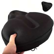 1pc Super Comfortable Bicycle Seat Cushion - Electric Bike Saddle Seat Pad, Bicycle Seat Cover, Silicone Gel Soft Breathable Design, Anti-Slip Bottom, Suitable For Mountain And Road Bikes, Commuting, Mountain Biking, Outdoor Cycling, Black Seat Pad, Easy Installation, Ideal Gift For Cycling Enthusiasts, Soft And Comfortable Bike Seat Cover - Multicolor - View 9