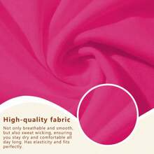 A Pure Cotton Crew Neck Short-Sleeve Women's T-Shirt With A Slogan Print, Summer Women's Graphic Top, Versatile For Everyday Wear, Comfortable For Home, And Machine Washable. - 玫紅色 - 查看 6