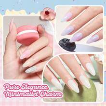 BEETLES Nail Nook Gel Nail Polish Set - 6 Colors Gel Polish Kit Base Glossy Matte Glitter Top Coat Glitter Pearl Cat Eye White Red Pink Nude Uv Led Nails Easter Gift For Women - 6 Colors 6 Colors - 查看 5