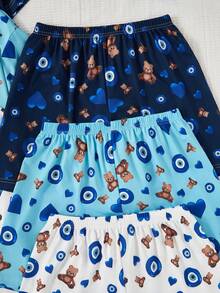 Women's Comfortable Casual Pajama Set - Multicolor - View 5