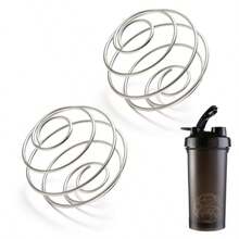 2 Pcs Stainless Steel Shaker Balls For Bottles Protein Mixing Whisk 2 Inch Silver Efficient Mixing For Whey Protein And Supplements - -bạc- - Xem 6