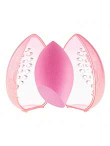 便携式透明透气化妆蛋收纳盒，带防霉防潮海绵保护壳，适用于化妆海绵/粉扑/粉扑等物品，可用于房间、家居、卧室、浴室、粉色房间、客厅装饰、旅行用品、礼品袋、送给妈妈、爸爸、男士、朋友、老师的礼物、生日礼物、婚礼礼物、办公桌、置物架、配件收纳、礼品盒、趣味礼物、收纳盒、珠宝盒、化妆刷收纳袋、香水收纳盒、化妆包、女士礼物、圣诞礼物、送礼佳品等。 - 彩色 - 查看 2