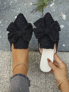 Black Gold Thread-black Bow