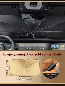 Stay Cool And Protected With 1pc Car Sunshade For Summer - Multicolor - View 12