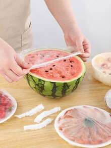 100/200/500 chiếc màng bọc thực phẩm dùng một lần, nắp đậy bát có độ đàn hồi cao, chống bụi và giữ tươi, thích hợp cho dã ngoại, tiệc tùng và sử dụng tại nhà. - Nhiều màu - Xem 10