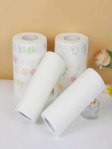 100/400片装可重复使用厨房纸巾，一次性清洁湿巾，柔软布质，高吸水性纸巾，干湿两用，防油防水厨房纸巾，厨房用品 - 多色 - 查看 11