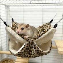 Sugar Glider Sleeping Nest, Hanging Small Pet Sleeping Bag, Hamster Hammock, Chinchilla Sleeping Nest, Guinea Pig Hiding Nest - polka dots - View 2
