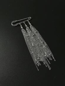 1件嘻哈风镂空星形吊坠水晶链组合胸针，摇滚朋克设计，休闲简约，街头风格，适合婚礼、派对、日常佩戴，男女皆宜的时尚裤链礼物 - 褲鏈 - 查看 6