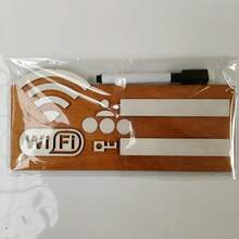 1 biển báo mật khẩu WiFi bằng gỗ, biển chỉ báo mạng không dây treo tường, phụ kiện trang trí nhà cửa đa chức năng. - A - Xem 10