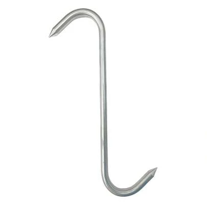 Large Heavy Duty Meat Hanging Butchers Hooks Pointed S 310mm (Pk Of 5)
