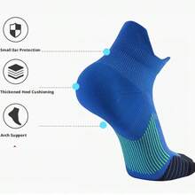Driftmere 1/3/4 Pasang Kaos Kaki Kompresi untuk Lari Pria dan Wanita, Kaos Kaki Atletik Pendek, Bernapas, Ringan, dan Setinggi Mata Kaki dengan Dukungan Lengkungan Kaki untuk Maraton, Mendaki, dan Olahraga di Gym. - MultiWarna - View 4