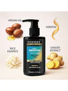 200毫升丝滑柔顺洗发水，蕴含摩洛哥坚果油、角蛋白、大米精华、生姜提取物，以及摩洛哥坚果油混合护发素，丝滑柔顺护发素深层滋润，抚平毛躁和飞翘，令秀发柔软顺滑。 - 1瓶洗髮精 - 查看 11