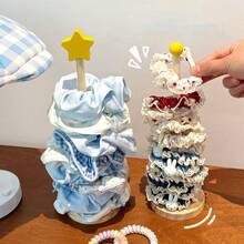 1个复古星形木质饰品收纳架 - 可用于收纳发带、发夹、珠宝首饰以及浴室/旅行必备用品 - 彩色 - 查看 5