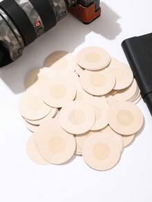 10/50/120入拋棄式裸色圓形/花型乳貼，無縫透氣自黏不透乳墊，女性內衣配件，低胸晚禮服、胸罩、內衣配件，防走光乳貼，婚紗攝影用品，婚紗配件 - 彩色 - 查看 3