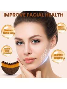 Lymphatic Contour Facial And Body Massage Brush, Face, Chin, And Jawline Shaping Lymphatic Drainage Massager, Ergonomic Design For Precise Skin Fit, Portable Facial Care, Esthetician Supplies, Massage, Facial Massage Tools. - Multicolor - View 5