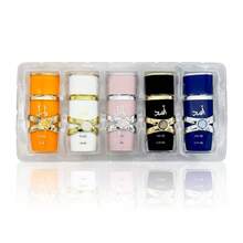 Lattafa Perfumes 5-Piece Gift Set - Yara & Asad Collection For Men & Women - Long Lasting Arabian Fragrance Bundle - 30ml X 5 Bottles Luxury Discovery Set - 花卉印花 - 查看 4