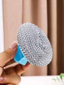 3/6/10个装可拆卸圆形锅刷，厨房锅碗瓢盆清洁球，不刮伤锅具的锅刷，洗碗清洁工具 - 彩色 - 查看 10