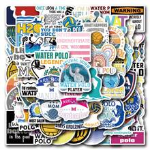 61 PCS Water Polo Stickers High-Quality And Beautiful Stickers For Scrapbook, Journaling, Laptop, Bumper, Skateboard, Water Bottles, Computer, Phone, Hard Hat, Car Stickers And Decals - Multicolor - View 1