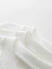 Including Disney Fashion Prints, Summer T-Shirts, Walt Disney World Prints, Suitable For Daily Wear, Easy To Wear In Summer, Micro-Elastic, Soft Round Neck Casual Everyday Tops, Including Disney Fashion Prints, Round Neck Summer Sweatshirts, For Both Men And Women, Holiday Gifts. - White - View 2