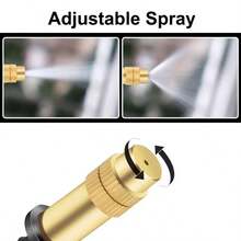 500厘米/196.85英寸花园测量套装，配备黄铜喷嘴、4/7花园软管、360°柔性黄铜喷雾器和可调节雾化喷雾器 - 灌溉套裝 - 查看 11