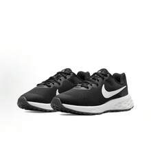 Giày chạy bộ trẻ em Nike REVOLUTION 6 Mesh Low-Top, màu đen và trắng. - Đen và trắng - Xem 4