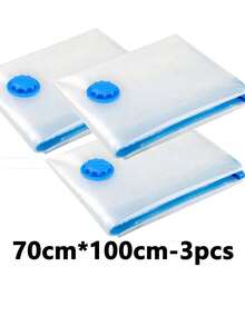 5/3/1 Piezas Bolsas de almacenamiento por compresión al vacío gruesas, bolsas comprimidas impermeables y antihumedad para ropa de cama, viajes, dormitorio, bolsas reutilizables para ahorrar espacio, útiles escolares, decoración del dormitorio, regalo de Navidad - Ver 14