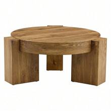 Coffee Tables - Wood + MDF+Glass - View 10