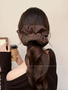 4/2/1pc Leopard Print Hair Brush Hair Tie Elastic Hair Tie Cute Hair Accessories For Bun And Ponytail, Fashionable Luxury For Women, Perfect Gift For Mother's Day 2026, Father's Day, Graduation, Back To School, Halloween, Thanksgiving, Christmas, New Year And Other Holidays - Multicolor - View 13