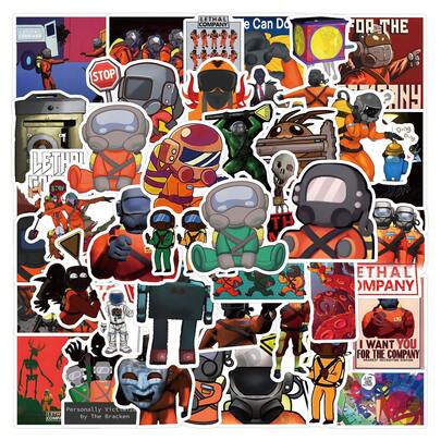 致命公司贴纸，工艺品，可用于装饰文具、杯子、行李箱、冰箱、滑板、吉他等。