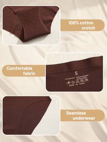 6pcs Women's Casual Comfortable Seamless Invisible Panties - Multicolor - View 4