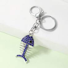 6件套法蒂玛手形钥匙扣，欧美棕榈眼钥匙圈，女士包包配饰，吊坠，闪亮字母波西米亚锌合金饰品，夏季 - 彩色 - 查看 4