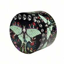 1pc Random Style Green Butterfly Pattern Powerful Grinder, Portable Mini Metal Herb Grinder And Kitchen Spice Mill, Christmas & Halloween Gift - Multicolor - View 8