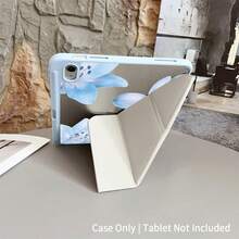 Watercolor Blue Lily Tablet Protective Case With Origami Stand - Shock-Resistant Protective Case, Fresh And Elegant Aesthetic Design, Protective Tablet Case With Pen Slot, Suitable For Pro (M5)/ Air (M3)/ 11"(A16)/ 10.9/10.2/ Air 5th Gen/Pro11/10th/9.7/Air 2/ (7th Gen)/ (8th Gen) And Galaxy Tab S6 Lite 10.4 Inch - 查看 8