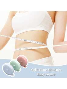 Bộ 4 thước dây rút, thước dây mềm, thước dây tròn rút dùng để may vá, thước may hai mặt 60 inch/1.5 mét, thích hợp cho việc đo vải, may vá, thủ công, dệt may. - Nhiều màu - Xem 3