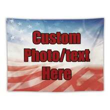 TREN TWINS Flag Tapestry Wall Decor Fan Small For Room Indoor Decor Ornaments Celebrity Banners Lightweight Custom Decoration - 多色 - 查看 9