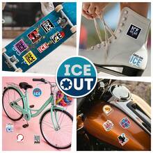 62张高品质精美贴纸，适用于剪贴簿、日记本、笔记本电脑、保险杠、滑板、水瓶、电脑、手机、安全帽、汽车贴纸和装饰贴花 - 隨機風格 - 查看 9