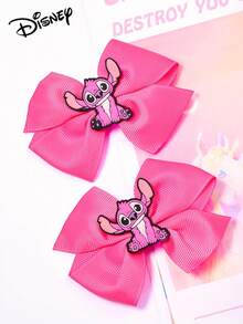 Disney Bộ 2/12 kẹp tóc nơ hình chữ Z màu trơn họa tiết Stitch, phụ kiện tóc dễ thương, nhiều màu sắc và thời trang, phù hợp để sử dụng hàng ngày, làm quà tặng tựu trường, quà sinh nhật. - Nhiều màu - Xem 7