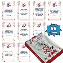 Tarjetas con temática divertida del Día de la Independencia, tarjetas de humor en inglés, juegos interactivos/entretenimiento de mesa para fiestas festivas - Ver 3