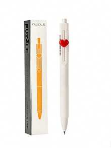 1pc/2pcs Meaningful Ballpoint Pen, DIY Push-Button Pen, Quick-Drying 0.5mm Black Ink Pen, High-Quality Personalized Pen, Black Pen For Students - Heartfelt Neutral Pen - View 11