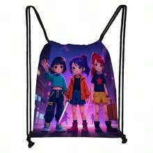 Hasbro 1 chiếc balo dây rút hình phù thủy hoạt hình, túi đeo vai cỡ lớn dành cho học sinh. - Nhiều màu - Xem 6