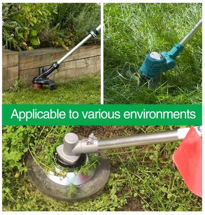 2x 6" Grass Strimmer Head Trimmer Brush Steel Wire Wheel Cutter Garden Lawn