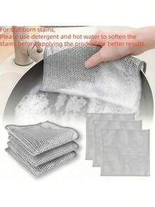 30片装/神奇清洁布 加厚双面金属钢丝抹布 厨房洗碗布 锅碗瓢盆清洁布 毛巾清洁工具 - 多色 - 查看 7