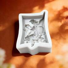 1个仙女海豚蜡烛硅胶模具，方形创意模具，适用于制作肥皂、蜡烛、石膏、香薰树脂3D模具，DIY派对、情人节、母亲节礼物 - 模具 - 查看 14